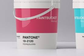 This Is A Set Of Psd Paint Bucket Mockup To Let You Showcase Your Branding Color Choices Or Packaging Designs Easily Paint Buckets Mockup Template Templates