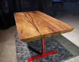 Acacia Wood Solid Dining Coffee Table Live Edge Monkey Pod Etsy In 2020 Acacia Wood Table Wood Dining Table Rustic Coffee Table
