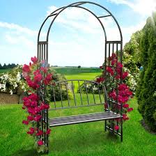 Rosenbogen Mit Bank Rose Arch With Bench Kletterpflanzen Landschaftsdesign Garten