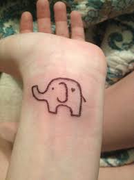 Self Tattoo Elephant Babyelephant Tattoo Heart Small Wrist Wristtattoo Hurt Ouch L Tiny Elephant Tattoo Elephant Tattoo Small Elephant Tattoo Design