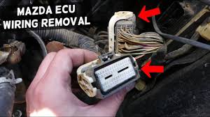 Any ideas where it could be located? How To Disconnect Engine Computer Wires Ecu Wires On Mazda 3 6 5 Cx7 Cx 7 Dme Ecu Ecm Wiring Harnes Youtube