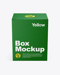 Download Paper Box Mockup In Box Mockups On Yellow Images Object Mockups PSD Mockup Templates