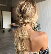 This Would Look Perfect With My Thick Hair For The Summer On The Boat Messy Ponytail Hairstyles Wedding Hairstyles For Long Hair Hair Styles