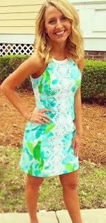 Pearl Lace Detail Shift Dress Lilly Pulitzer Fashion Cute Dresses Style