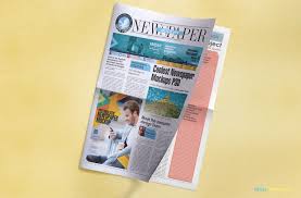 12 page newspaper template adobe indesign (12x22 inch). 13 Photorealistic Newspapers Advertising Mockups Zippypixels