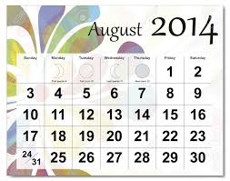 However, any and all questions of a general and informational nature will be answered with 3 business days. August 2014 Calendar Royalty Free Cliparts Vectors And Stock Illustration Image 21643935
