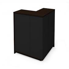 The most common corner storage unit material is wood. Bestar Small Space Outer Corner Storage Unit Dark Chocolate Black The Home Depot Canada