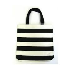 Black And White Striped Purse Amazon Com Black And White Stripe Tote Bag Beach Striped Purse Goth Gothic Punk Emo Made Out Of Cotton Canvas Material Clothing Found On Poly With Images Striped Tote Bags