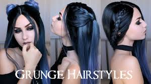 A quick blast dry with a paddle brush is all you need to style your hair straight. How To Grunge 3 Easy Glam Grunge Hairstyles Uniwigs Com Stella Youtube