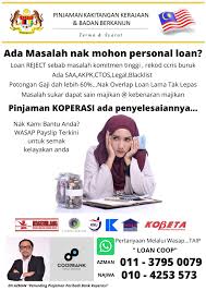 Tanpa surat pengesahan majikan dan tanpa biro angkasa. Pinjaman Peribadi Koperasi Sektor Awam Settle Masalah Ccris Akpk Ctos Saa Komitmen Tinggi Ptgn Gaji Pnext Biz