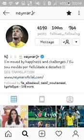 Neymar da silva santos júnior; Neymar Jr Instagram Followers