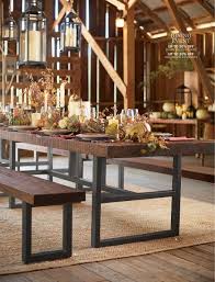 See more ideas about dining table, dining table with leaf, dining room decor. Pottery Barn Holiday 2017 D1 Benchwright Extending Dining Table Seadrift 86 122 L
