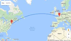 It ends in paris, france. Non Stop From Paris To New York For 339