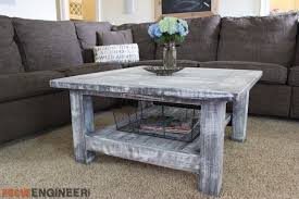 All for the low cost of $15! Square Coffee Table W Planked Top Free Diy Plans