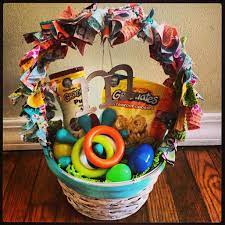 This post will share what is going in henry's first easter basket as well as some ideas for younger babies that i have found! Baby S First Easter Basket Unique Easter Baskets Creative Easter Baskets Cheap Easter Baskets