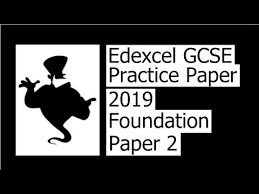 2019 Edexcel Foundation Practice Paper 2 Youtube