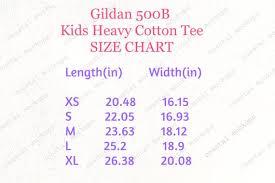 Gildan 500b Size Chart Mockup Gildan 500b Youth Tshirt Gildan Kids Tshirt Size Chart Mockup Tshirt Size Chart Mockup Size Chart