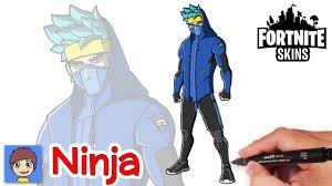 Drawing fortnite character from fortnite battle royale square size: How To Draw Ninja Step By Step Fortnite Easy Drawing Tutorial Youtube