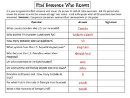 Since many people enjoy movie trivia, these halloween movie trivia … Trivia Questions Sampler Find Someone Who Knows Freebie By Virginia Conrad