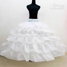 Hot Sale New Bridal Crinoline Petticoats 4 Layers Ruffles Ball Gown Underskirt Wedding Dresses Tulle Petticoats Under Petticoat From Oriental Bride 14 16 Dh Ball Gowns White Ball Gowns Girls Petticoat