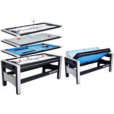 Espn 72 4 In 1 Swivel Combo Game Table Accessories Included Walmart Com Portable Pool Table Table Games Pool Table