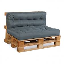 Pour que chaque jour soit un moment de détente et de plaisir, pensez à l'accessoiriser selon vos goûts et vos envies : Lot De 2 Coussins Pour Palette Assise Et Dossier Gris Anthracite