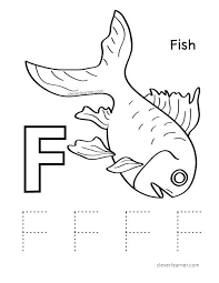 Letter F Is For Fish Preschool Worksheet Preschool Worksheets Letter Recognition Worksheets Kindergarten Worksheets Printable