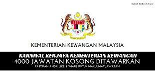 Berat mata memandang, berat lagi bahu memikul. Karnival Kerjaya Kementerian Kewangan 4000 Jawatan Kosong Ditawarkan Kerja Kosong Kerajaan