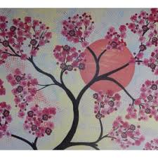 Pohon yang sudah tua sudah tidak ada daun yang tersisa. Jual Lukisan Dot Painting Motif Bunga Sakura Jepang Di Lapak Jnanacrafts Bukalapak