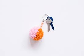 The wonderful thing about this diy project by brit + co is that it can serve as three decorations in. How To Make A Pom Pom Key Ring Other Things