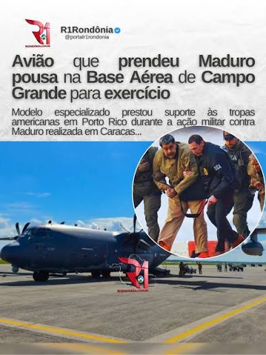 O Lockheed Martin HC-130J Combat King II, uma aeronave de guerra especializada das for&ccedil;as especiais americanas que teve papel crucial na captura do ex-presidente venezuelano Nicol&aacute;s Maduro, pousou na Base A&eacute;rea de