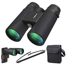 kylietech 12x42 binoculars with phone adapter professional hd compact waterproof and fogproof telescope sports bak4 prism fmc lens for bird watching