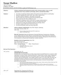 Resume Format Marketing Marketing Resume Free Resume Samples Resume Objective Examples