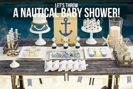 So, let's begin with the decorations. Lets Throw A Nautical Baby Shower
