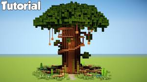 You have to start your tree base and body first. How To Build A Cool Tree House In Minecraft Tutorial Youtube
