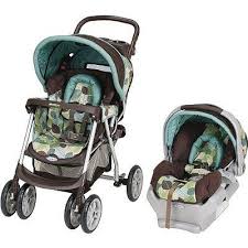 Blue Brown And Green Baby Carseat And Stroller Set Baby Car Seats Car Seat Stroller Combo Travel Systems For Baby