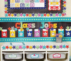 The bundle includes everything shown—522 pieces total; Marquee Classroom Decorations From Teacher Created Resources Light It Up Bright The Marquee Clas Classroom Decorations Star Themed Classroom Stars Classroom