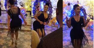 The mother of one and entrepreneur shared a video clip showing a collage of how her body looked like before plastic surgery and her recent body after plastic surgery. Her Shaped Is Disfigured Fans Reacts As Tonto Dikeh Dances With Cosmetic Surgery Body Video