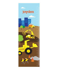 Spark Spark Construction Site Personalized Growth Chart