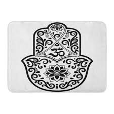 Die entwicklung ging dann über die nabatäische schrift zu einer schriftform, die heute meist als kufische schrift bezeichnet wird, aber weiter zu fassen ist. Hamsa Symbol Mantra Om Muster In Orientalisch Fur Den Innenraum Und Henna Zeichnungen Alten Zeichen Der Hand Fussmatte Boden Teppich Badematte 23 6 X 15 7 Zoll 40x60cm Gunstig Im Onlineshop Von Joom Kaufen