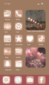46 Neon Beige Ios 14 App Icons Highlight Icons Jpeg Png Icons Brown Story Covers In 2020 App Icon Homescreen Iphone Ios App Icon