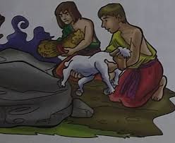 Kitab suci mengatakan bahwa tubuh manusia dibentuk dari material yang sudah ada (debu tanah) namun jiwanya langsung dihembuskan oleh tuhan. Kisah Nabi Adam As Dan Siti Hawa