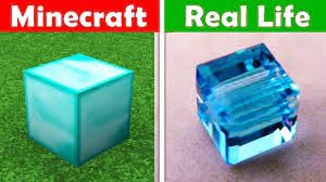 DIAMOND BLOCK IN REAL LIFE! Minecraft vs Real Life animation CHALLENGE -  YouTube
