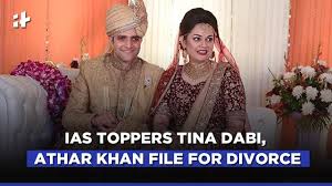Her father's name is jaswant dabi and her mother's name is himani dabi. Ias Toppers Tina Dabi Athar Khan File For Divorce Youtube