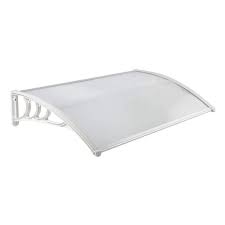 Protection porte d entrée pluie. Froadp Auvent De Porte Marquise De Porte D Entree En Polycarbonate Protection Contre La Pluie Et Uv Blanc 150x100cm Cdiscount Bricolage