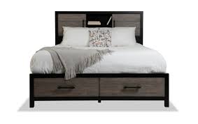 Maybe you would like to learn more about one of these? Fusion Queen Black Gray Bookcase Storage Bed Bob S Discount Furniture