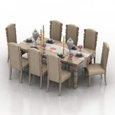 30 dining room 3d models vol.08. Table Set N300312 3d Model 3ds For Interior 3d Visualization Chairs Tables Sofas