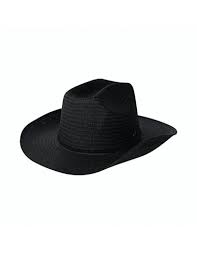 A black ribbon hat band makes the clean color of this straw hat pop and balances against the three rows of vents. Cowboy Hat Dakota Black Men S Hats Raceu Hats Online