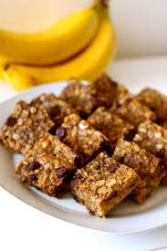 Healthy Peanut Butter Banana Chocolate Chip Oatmeal Bars I Make These All The Time Banana Chocolate Chip Chocolate Oatmeal Bars Chocolate Chip Oatmeal