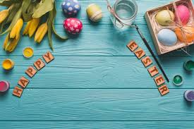 Easter writing activities for kids and adults wanting to recapture their youth. Free Photo Happy Easter Writing Near Eggs And Paint